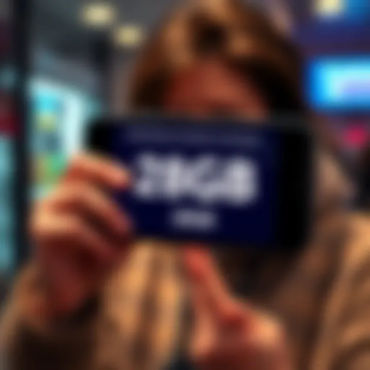 A smartphone screen showing the data limit as 28GB with a confused user looking at it.
