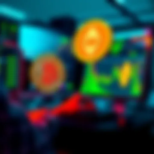 A person using a computer to convert Bitcoin to Monero on the Retoswap platform, with a visual representation of the currencies involved.