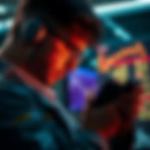 A trader looking at a digital wallet displaying Bitcoin and Sats, contemplating investment strategies beyond dollar values.