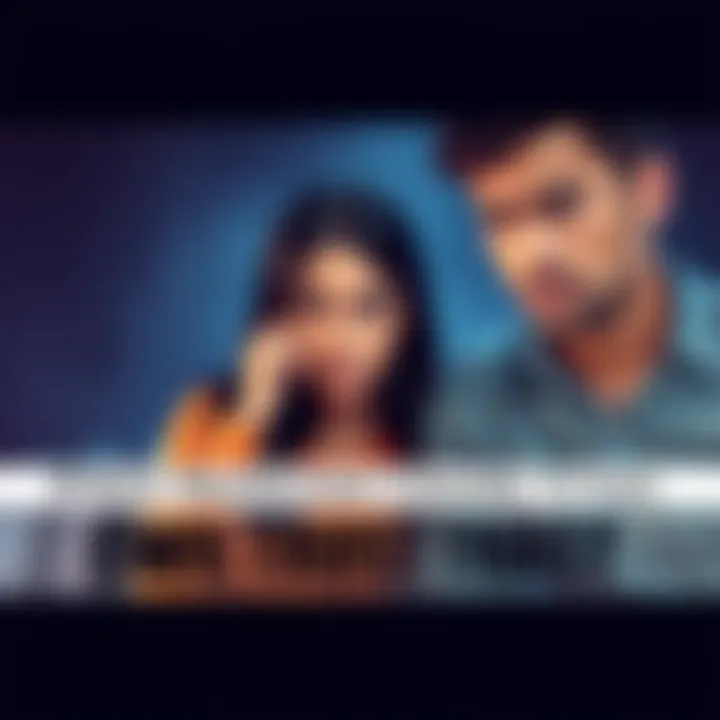 A couple sitting together with a worried expression, symbolizing trust issues in a relationship.