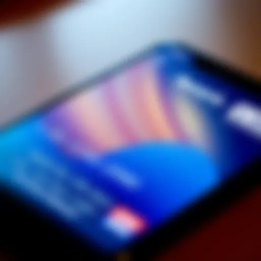 A close-up of a credit card with rewards points listed on a smartphone screen, showing recent purchases and balance