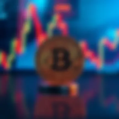 CRO token displayed in front of Bitcoin price chart showing highs, highlighting its underperformance in the crypto market.