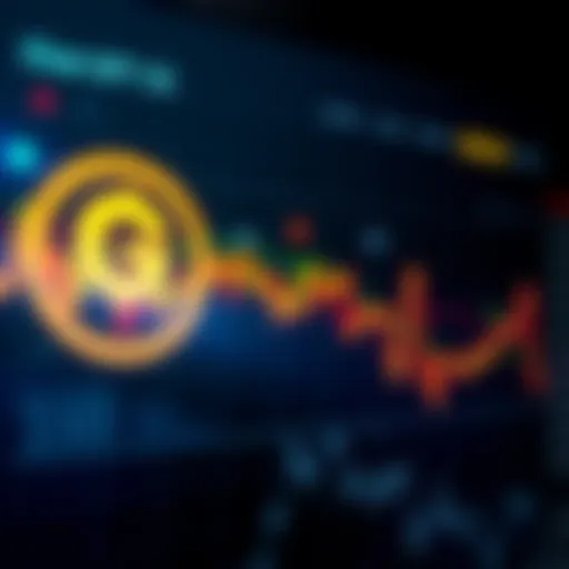 A graph showing a decline in CRO value with a digital representation of Chat GPT 5 in the background, symbolizing market insights.