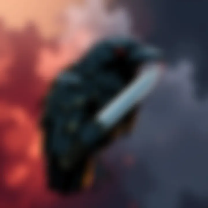 A stylized crow holding a knife, representing the Crow With Knife meme coin concept, featuring bold colors and digital design elements.