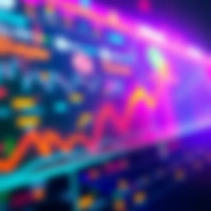 A graph showing the rise in altcoin values with arrows indicating upward trends and vibrant colors symbolizing excitement in the crypto market.