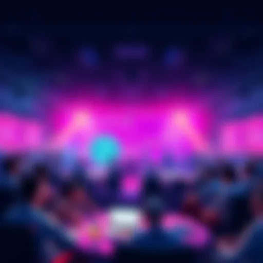 A vibrant online forum filled with crypto enthusiasts sharing insights and discussing market trends.
