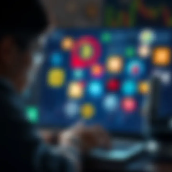 A person looking at multiple crypto exchange logos on a laptop, frustrated by account restrictions and verification processes.