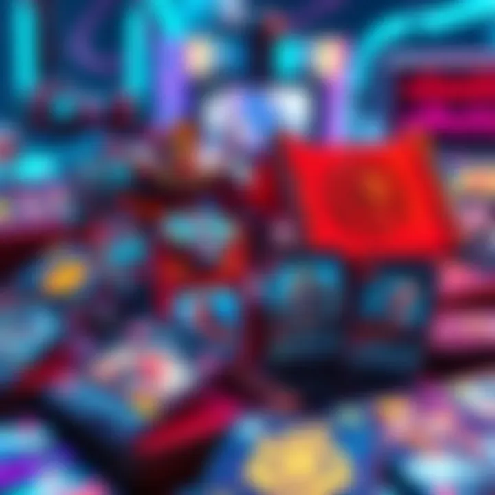 A display of colorful Crypto Mechas digital and physical trading cards showcasing unique designs, appealing to collectors and fans.