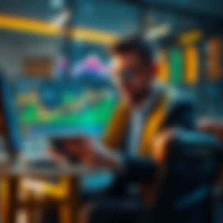 A financial advisor analyzing crypto market trends and advocating for a 40% allocation in investment portfolios.