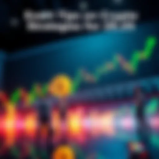 Graph showing cryptocurrency trends with a focus on BTC and LINK, alongside charts and people discussing trading tactics