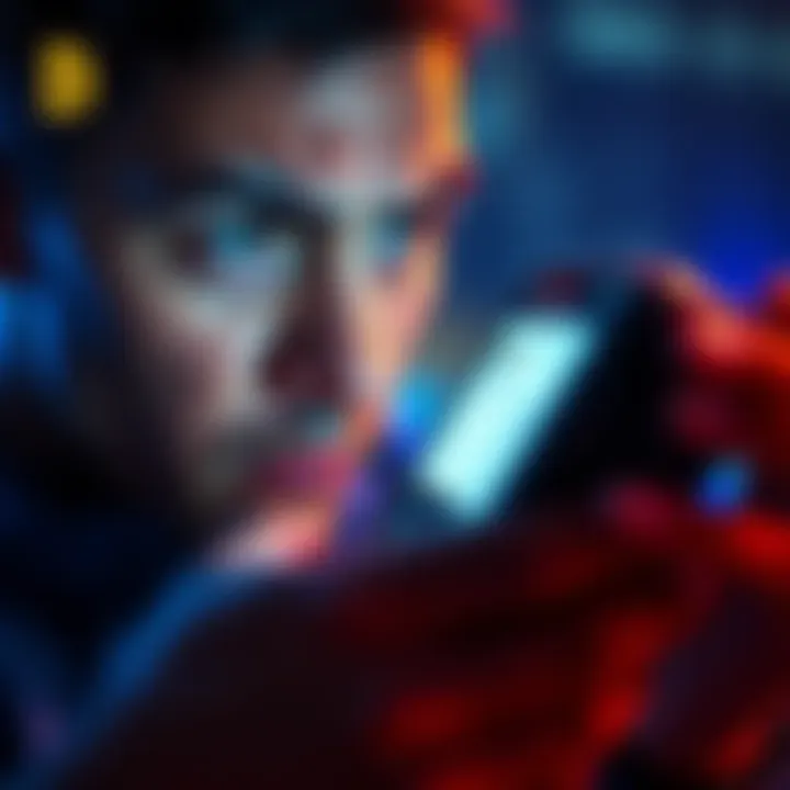 A close-up of a person looking worried while viewing a crypto transaction on a smartphone, highlighting security issues without password protection.