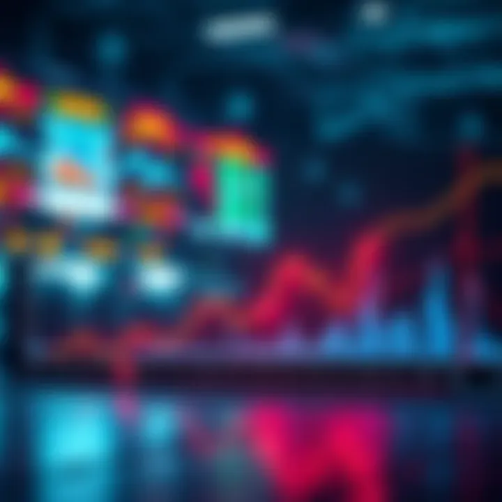 A graph showing declining premiums on crypto treasury stocks with warning signs of risk