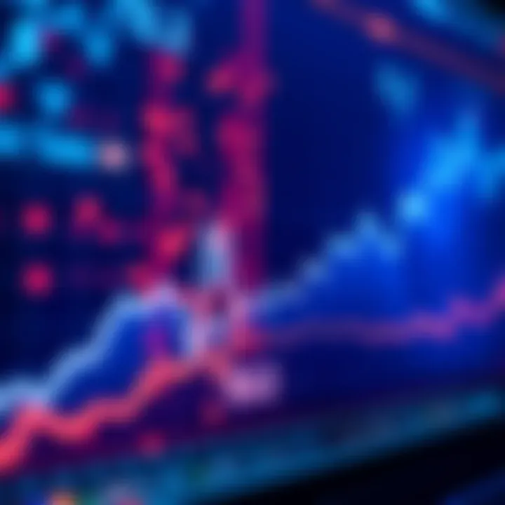 A line graph showing cryptocurrency prices fluctuating around the $.2 mark with upward trends