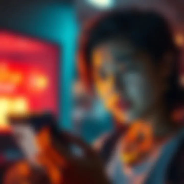 A frustrated person looking at their phone with a notification about missing SMS payment verification from Curve.
