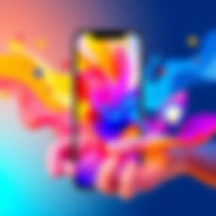 A vibrant mobile wallpaper featuring PulseChain and PulseX themes, showcasing unique designs that appeal to fans.