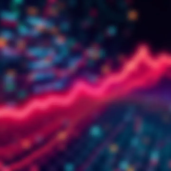 Graphic showing a downward trend in mainnet node count with a digital network background