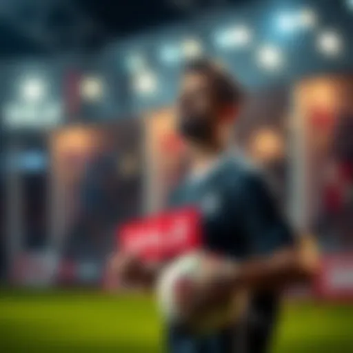 A seller advertising discounted soccer players available for purchase, emphasizing quick transactions and great deals.
