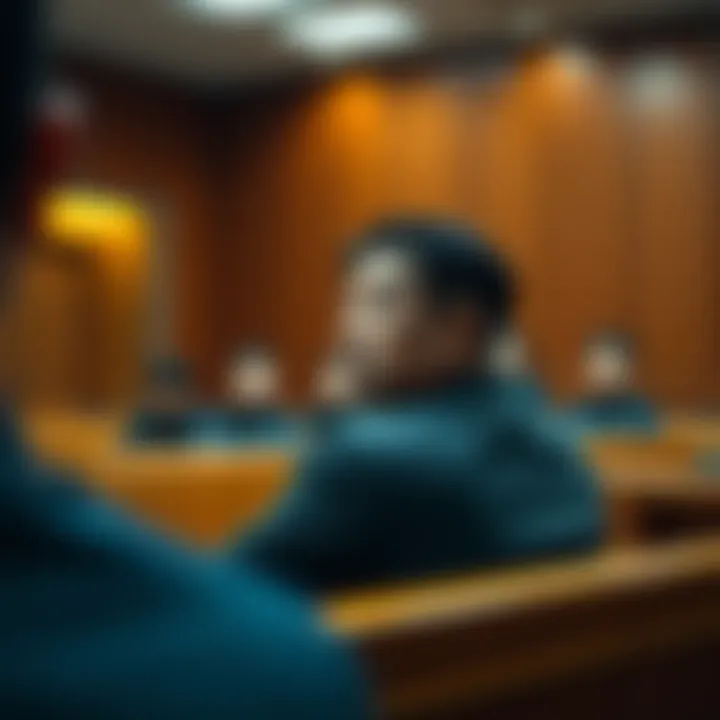 Do Kwon sitting in a courtroom, looking contemplative during his hearing about potential release