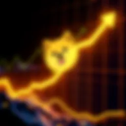 A graphic showing a rising trend line with the Doge logo, symbolizing the growing interest in Doge over the upcoming months.
