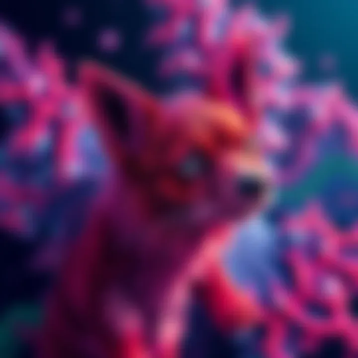 A visual representation of Dogecoin fractals showing trends and patterns for trading analysis