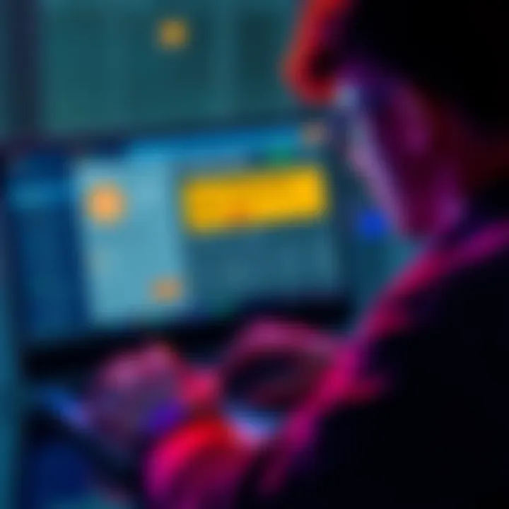A person looking at a laptop screen displaying a cryptocurrency account with a warning about dormancy fees.
