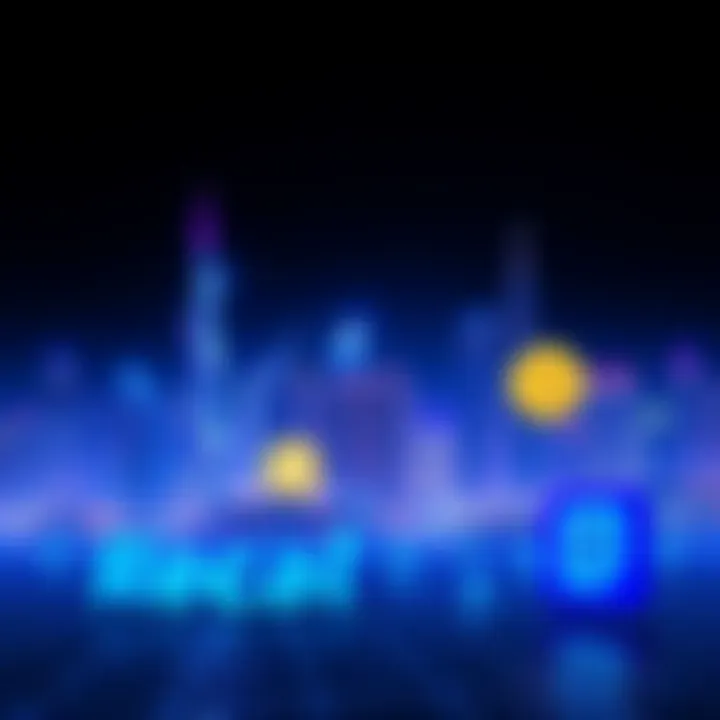 A graphic showing Dubai's skyline with cryptocurrency symbols and a compliance checklist