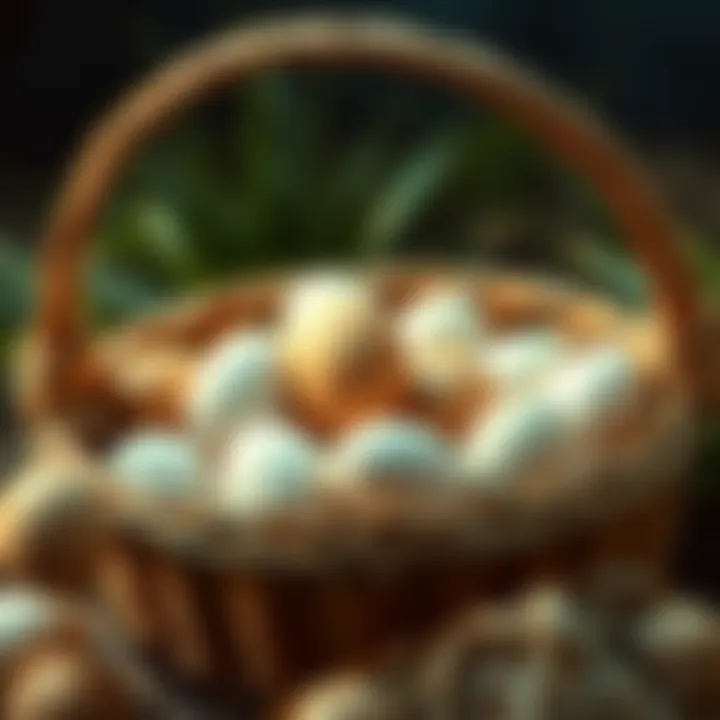 A basket filled with eggs representing investment concentration risks.