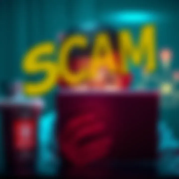 A person looking at a suspicious email about setting up a crypto wallet with a worried expression.