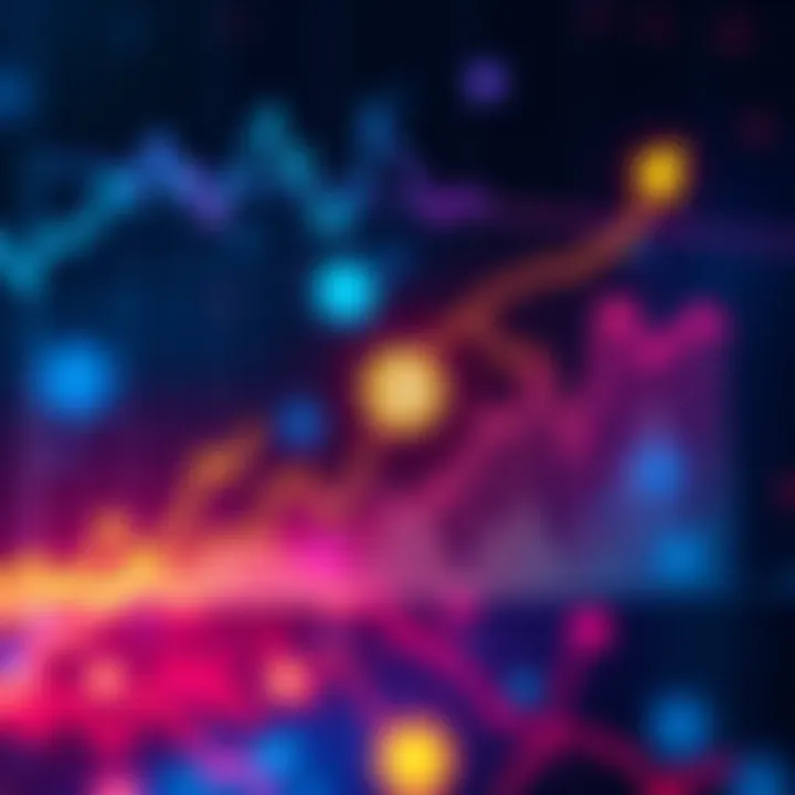 A graph showing rising trends in cryptocurrency with Bitcoin and stablecoins highlighted
