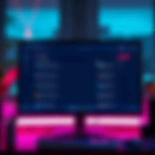 A computer screen displaying empty forum threads with no recent posts, indicating low community engagement.