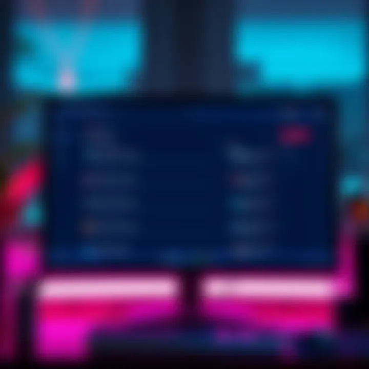 A computer screen displaying empty forum threads with no recent posts, indicating low community engagement.