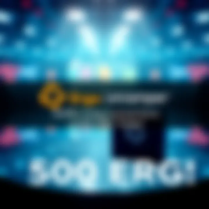 A graphic showing the Ergo Onramper and Banxa logos with a text overlay about the raffle matching transactions up to 500 ERG.