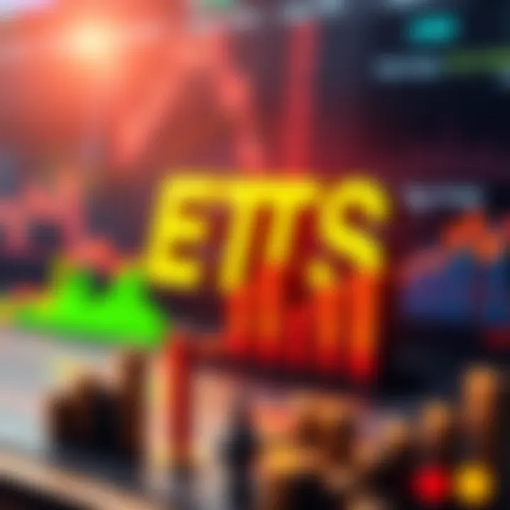 A visual representation of various ETFs that include CRO, showing charts and graphs with investment growth