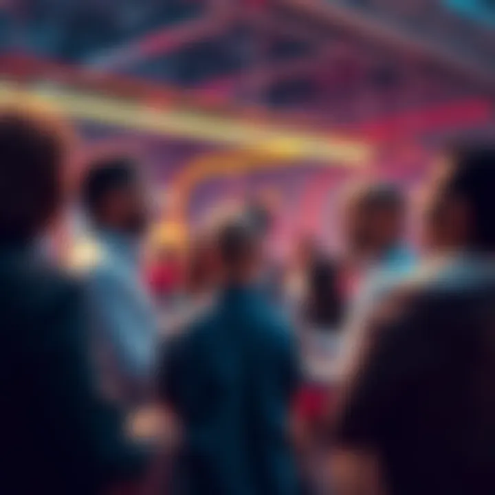Group of people engaged in a discussion about Ethereum, sharing news and updates