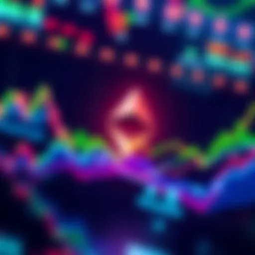 A graphic showing Ethereum's price approaching an all-time high with upward trends and bullish indicators.