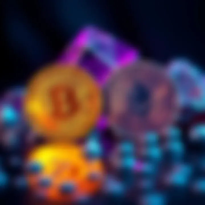 A visual comparison of Ethereum and Bitcoin, showcasing Bitcoin as digital gold and Ethereum as a platform for decentralized applications.