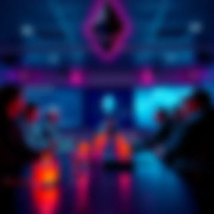 A group of Ethereum developers and community members discussing strategies to maintain decentralization while addressing Lido's influence.