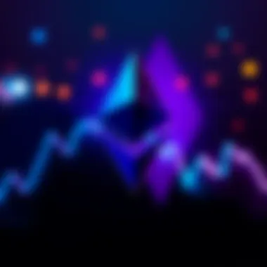 Illustration of the Ethereum logo alongside a downward trending graph, symbolizing recent price drops in ETH.