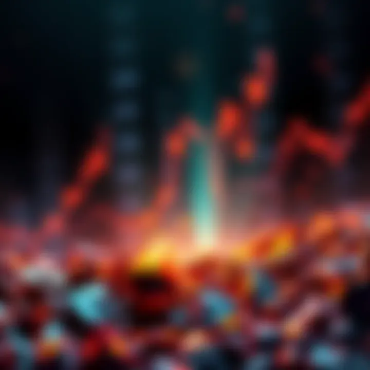 A visual representation of Ethereum approaching its all-time high with a focus on $1.32 billion at stake, highlighting the $4700 short liquidation point