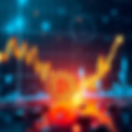 Graph showing Ethereum's price rising towards Bitcoin's, with upward trend indication