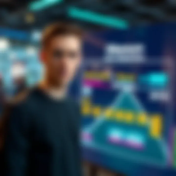 Vitalik Buterin stands next to a digital display showcasing the Ethereum L1 scaling roadmap with EIP-4444 and Stateless clients.