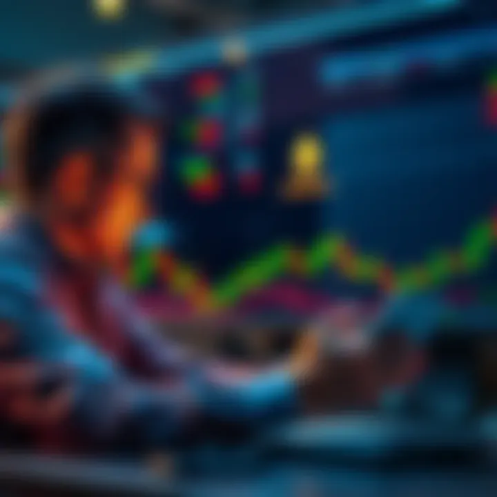 A trader analyzing Ethereum price charts and considering profit-taking options