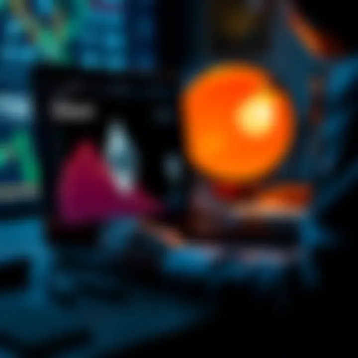 An artist setting up an Ethereum wallet on a laptop, with digital art displayed on the screen and ETH transactions visible.
