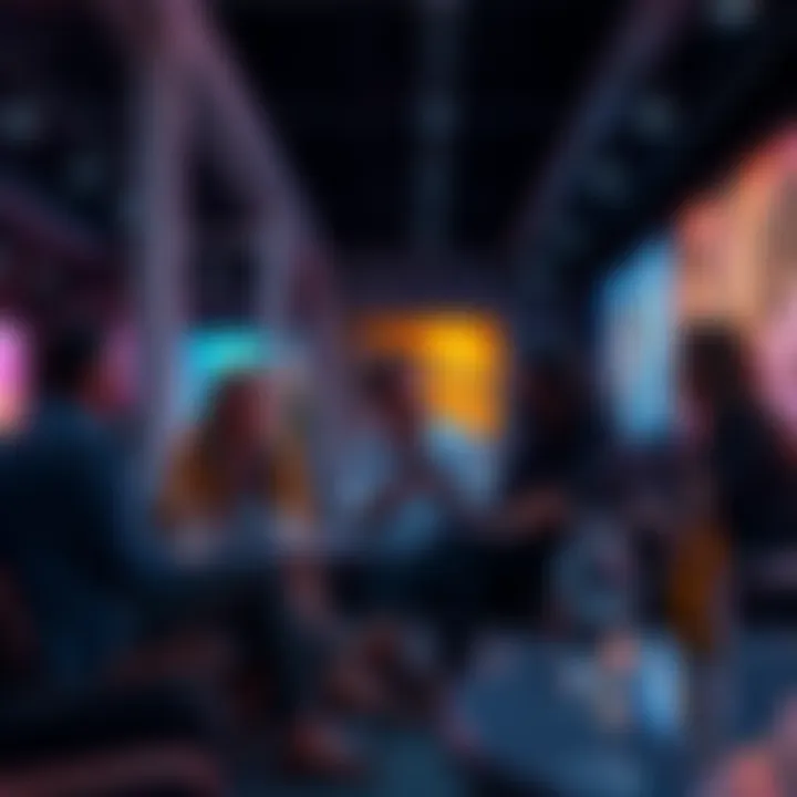A group of people discussing their concerns about DeFi strategies in a casual setting