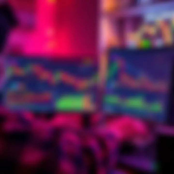 A person exploring cryptocurrency charts on a computer, focusing on meme coins with tools like DEX screener and Phantom.