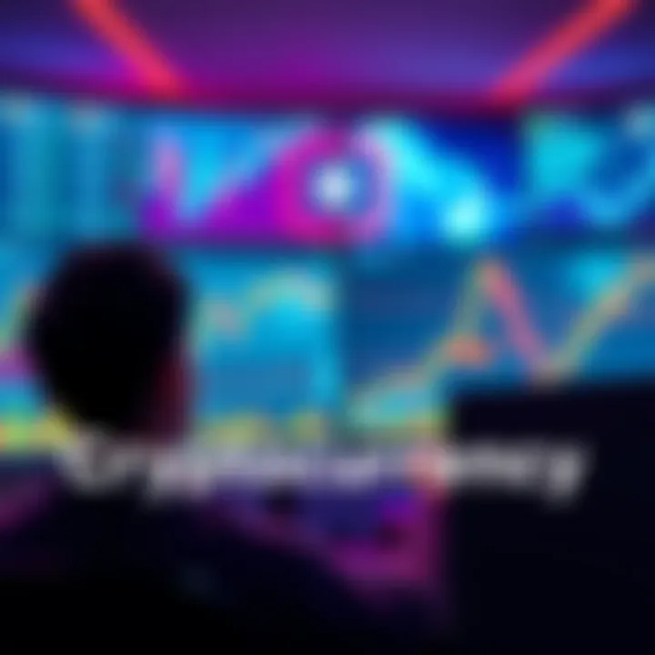 A person looking at a computer screen displaying cryptocurrency prices and charts, with a sense of excitement and curiosity.