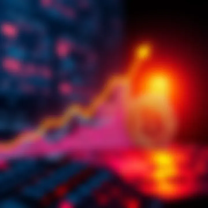 A graph showing Flare coin's price trend moving upward, symbolizing optimism in the crypto community.