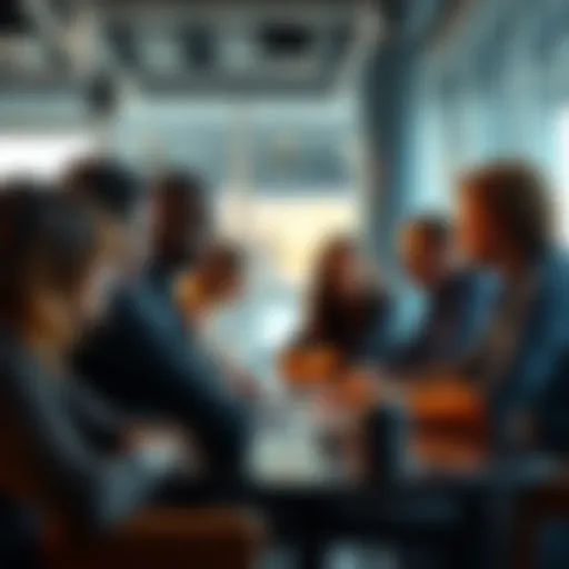 A group of founders in a meeting, discussing strategies to engage their community and motivate members.