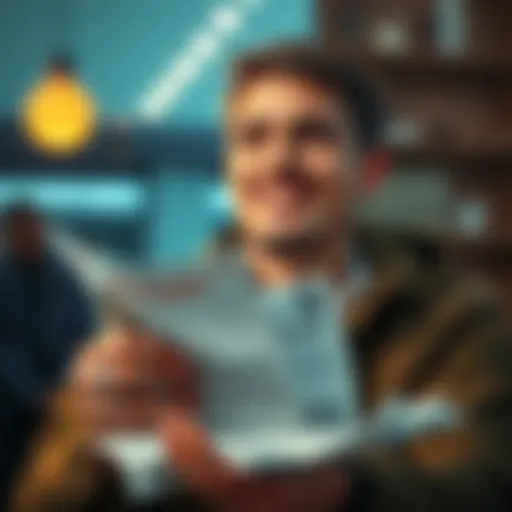 A person looking relieved after receiving a large sum of money back, with paperwork showing the return of funds from Changelly