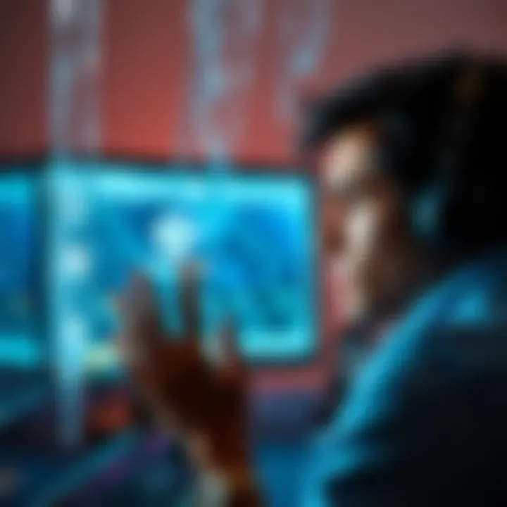 A user looking worried while staring at a computer screen displaying a frozen Gemini account notification, symbolizing locked funds and lack of support.